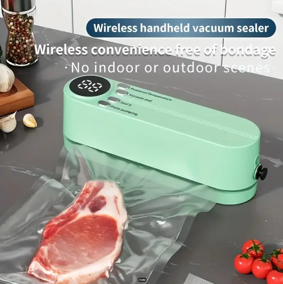 Rechargeable Vacuum Sealer Kit with Digital Display