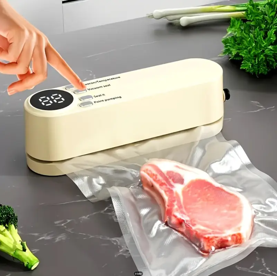 Rechargeable Vacuum Sealer Kit with Digital Display